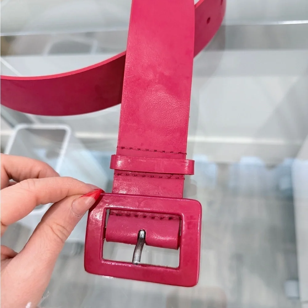 Nine West Leather Red Women's Belt